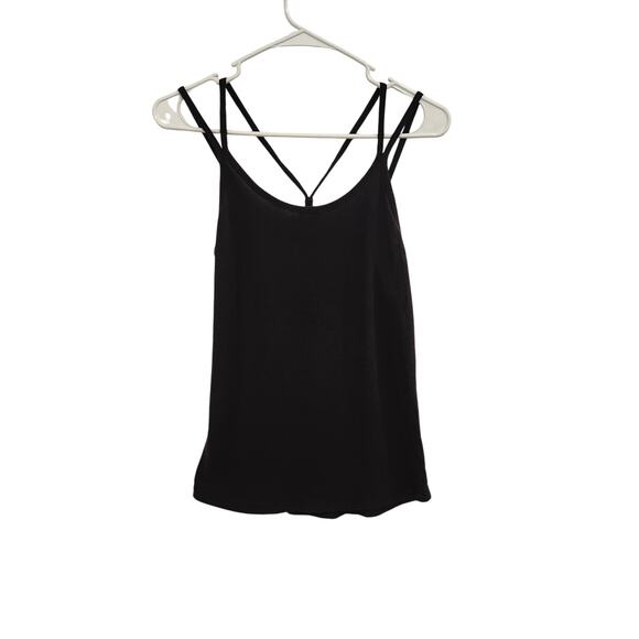 Gold's Gym Strappy Athletic Tank Top Scoop Neck Activewear Casual Black Small - Picture 1 of 4